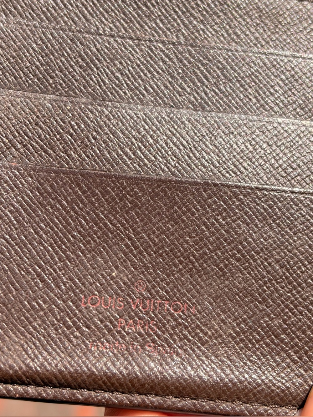 Men’s Louis Vuitton Damier Wallet Billfold Authentic 2003 DateCode Damaged - Picture 5 of 12
